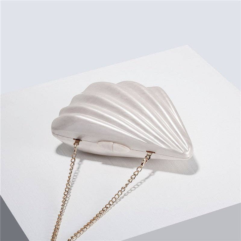 Acrylic Shell Evening Clutch Bag