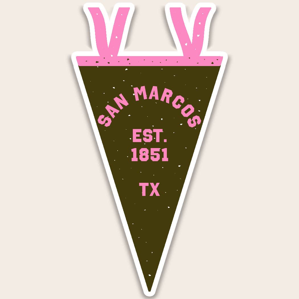 Charleston Vintage Flag Sticker – City, State & Year Souvenir