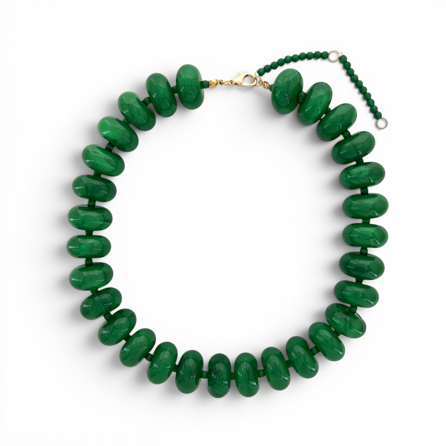 20mm Resin Rondelle Beaded Necklace