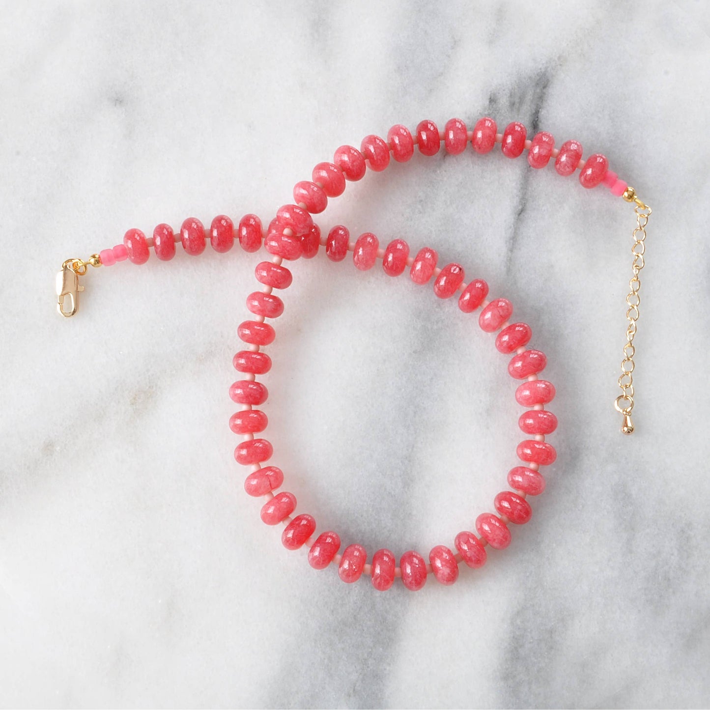 Valentine Jade Gemstone Choker Necklace