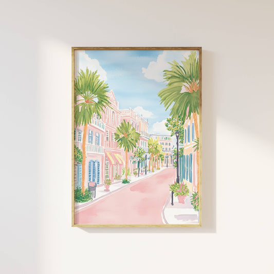 Charleston Street Art Print