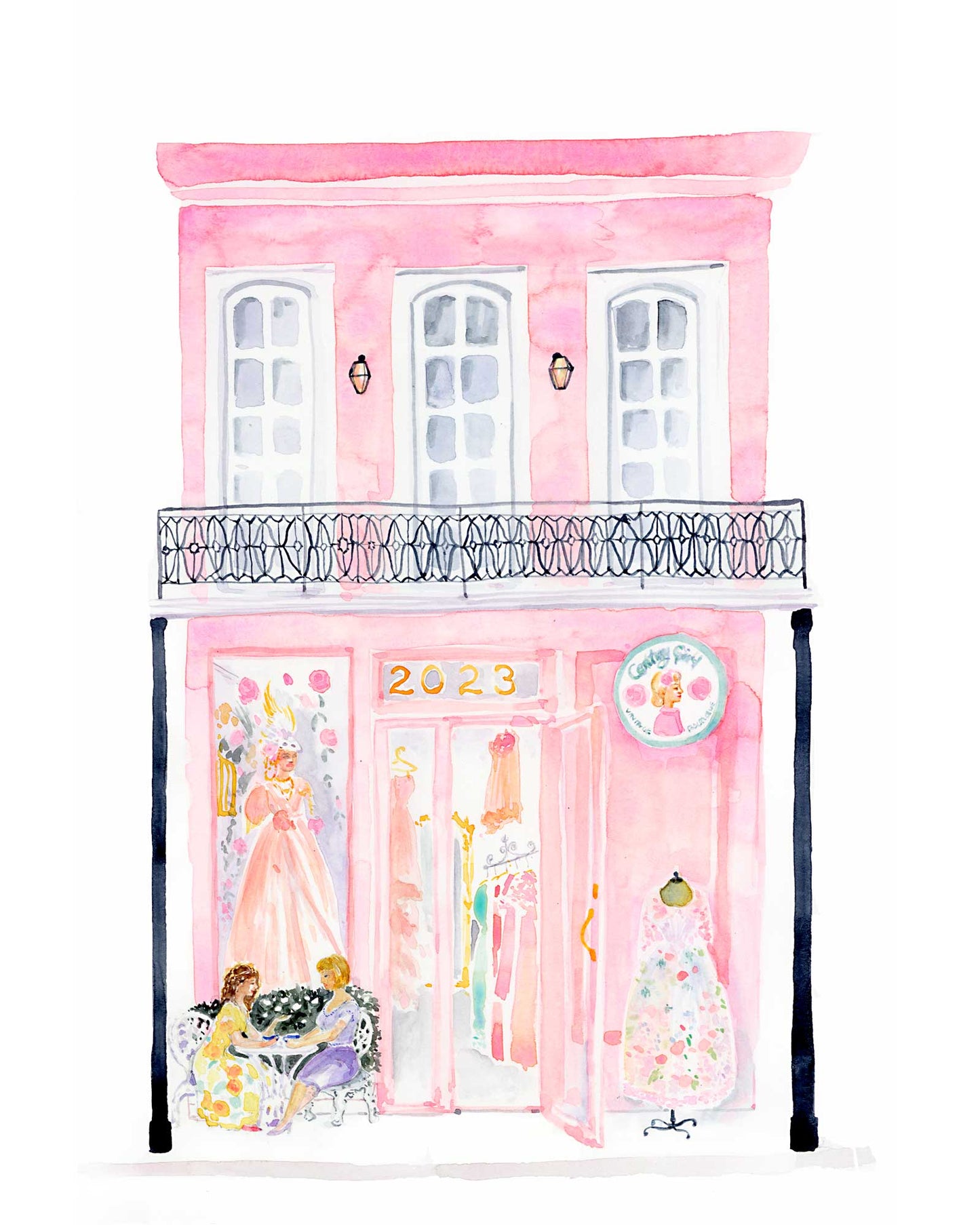 "Century Girl" Watercolor Fine Art Print