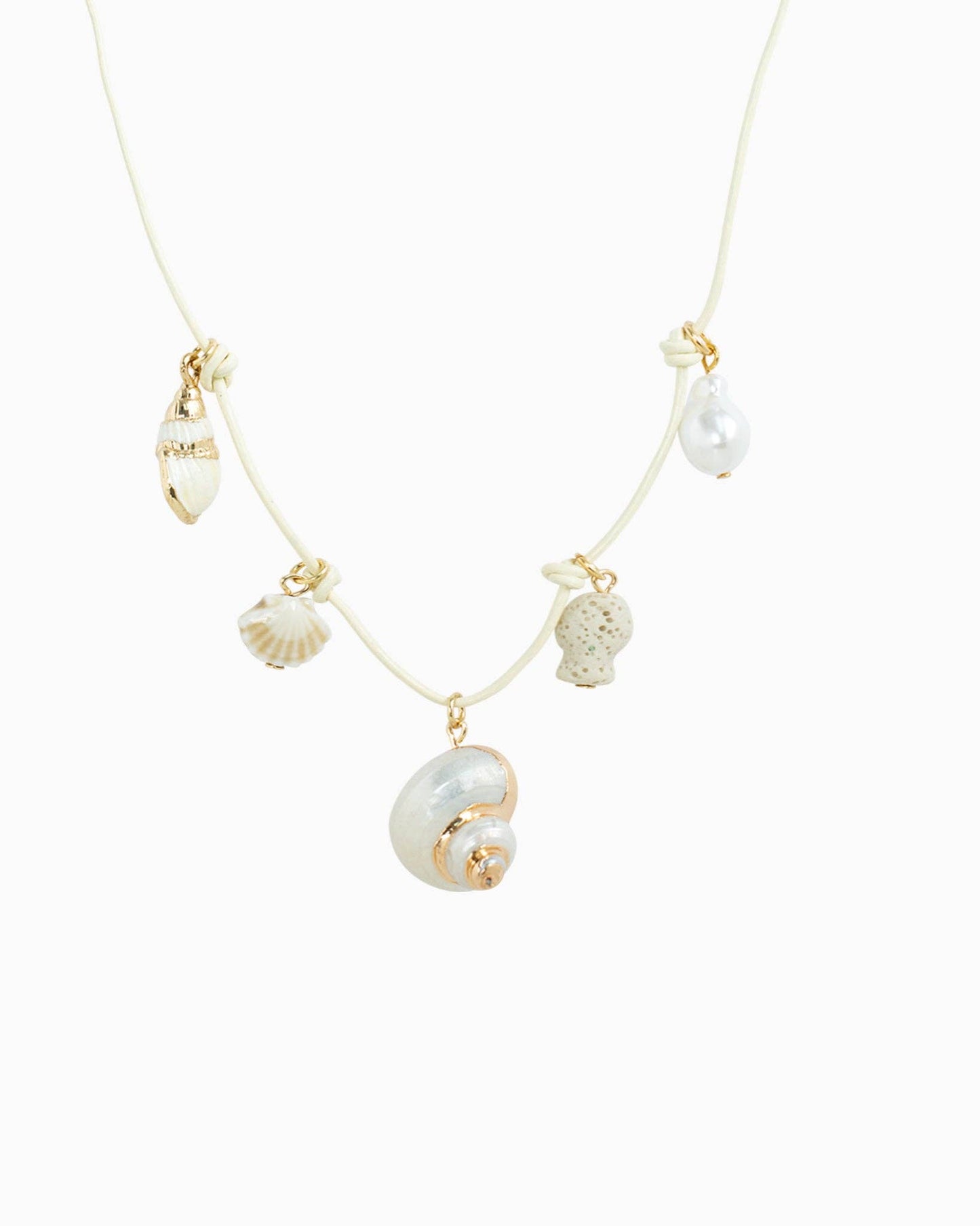 Beach Mode Mineral Coast Charm Necklace