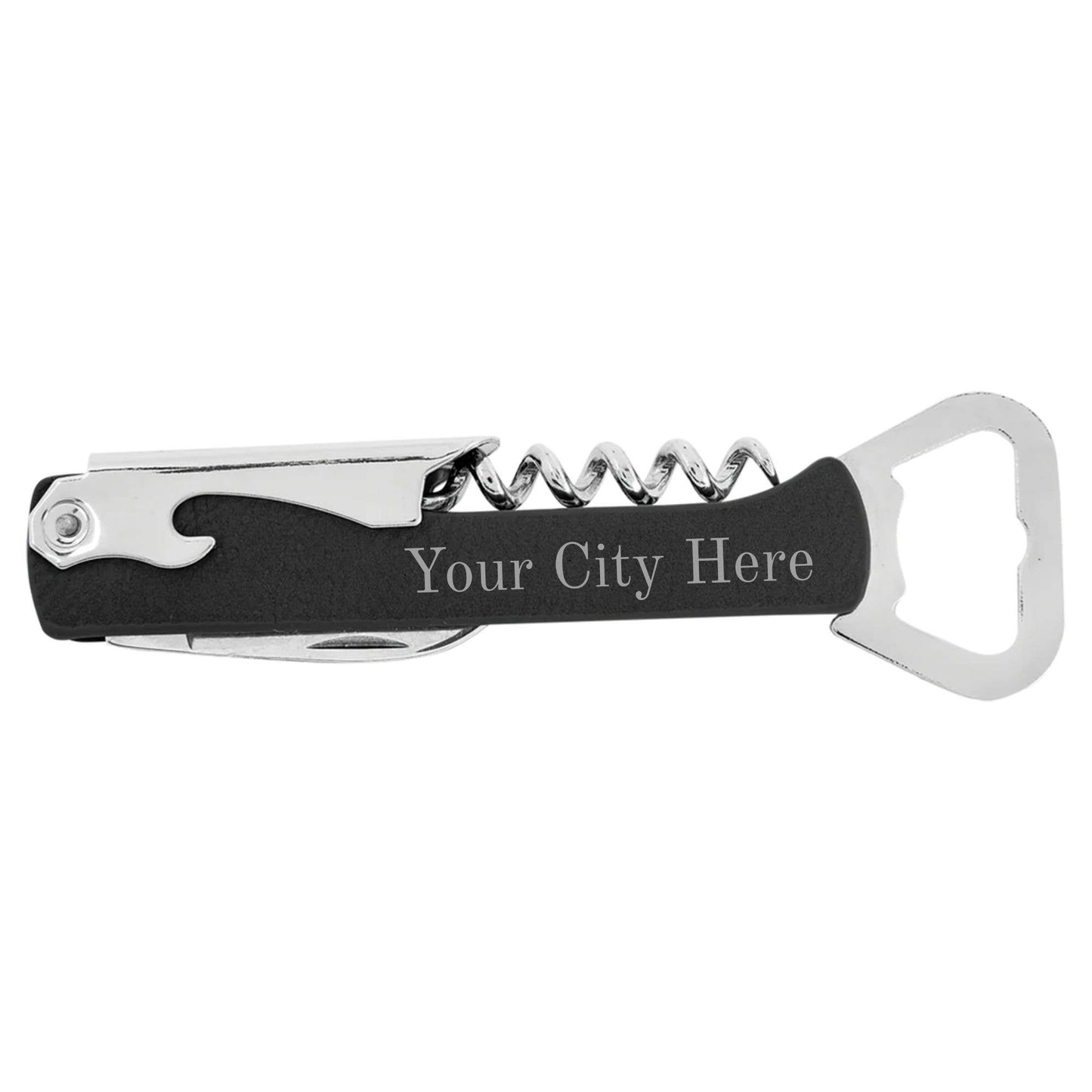 Charleston, SC Custom Engraved Bottle Opener & Corkscrew