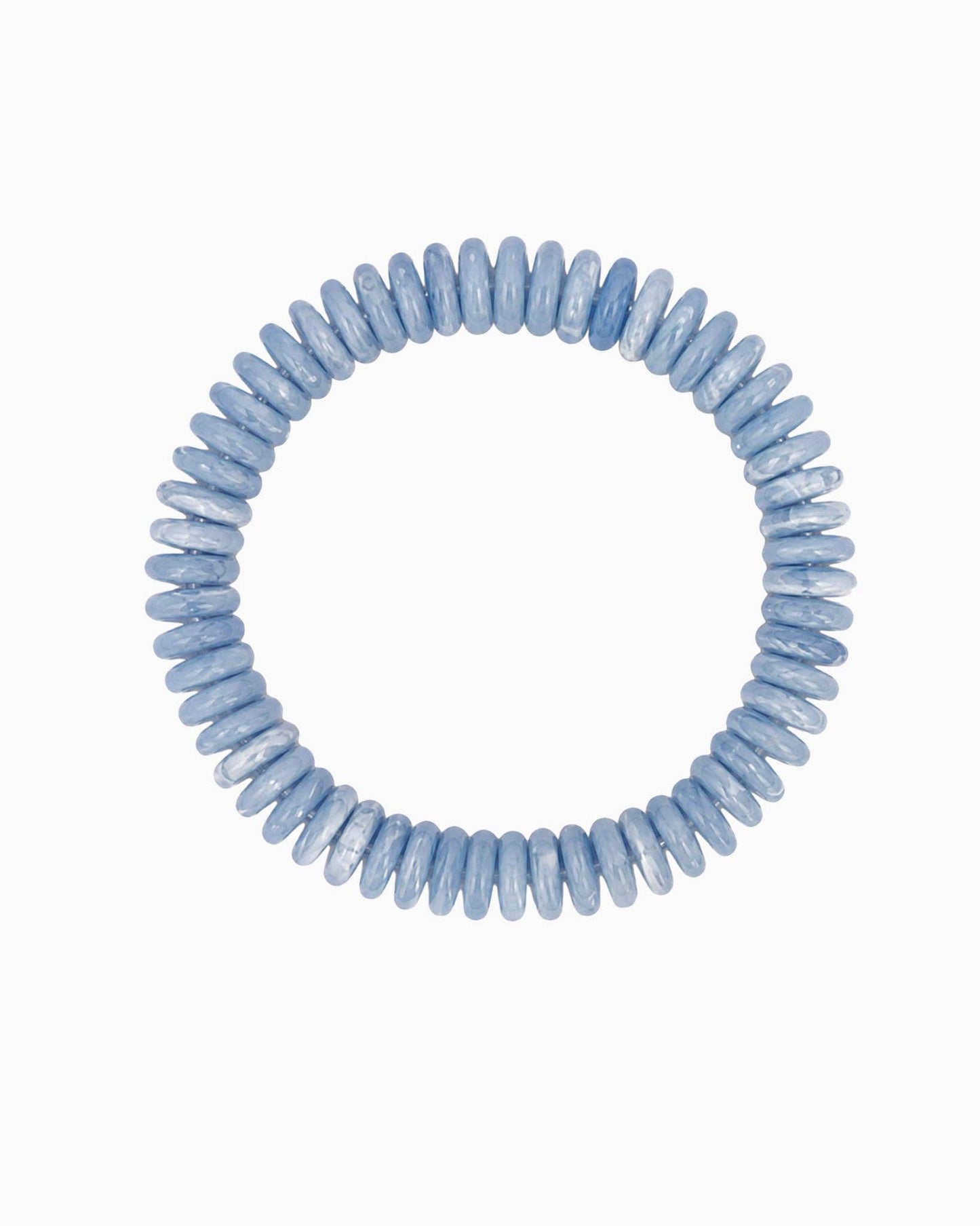 Summer Wide Disc Marble Beaded Stretch Bracelets