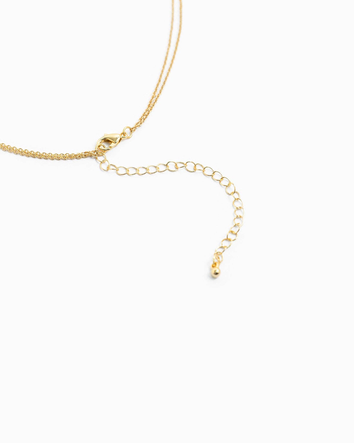 Layered Teardrop Semi Precious Stone Necklace