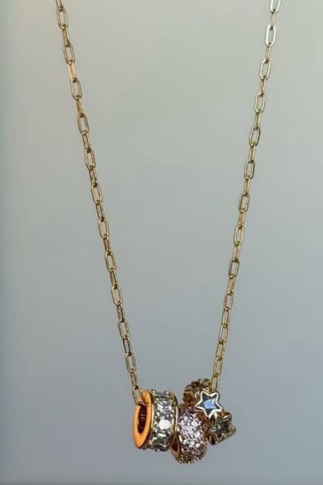 18K STAINLESS STEEL TARNISH FREE BARREL NECKLACE