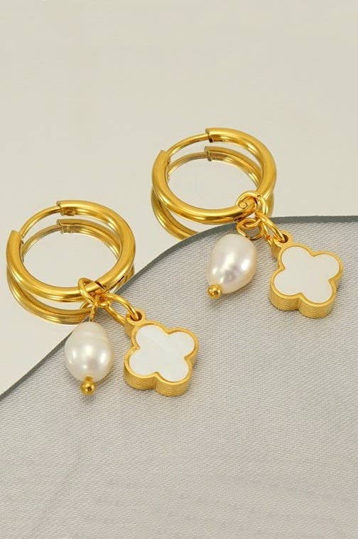 18K Stainless Steel Tarnish Free Waterproof Hoop