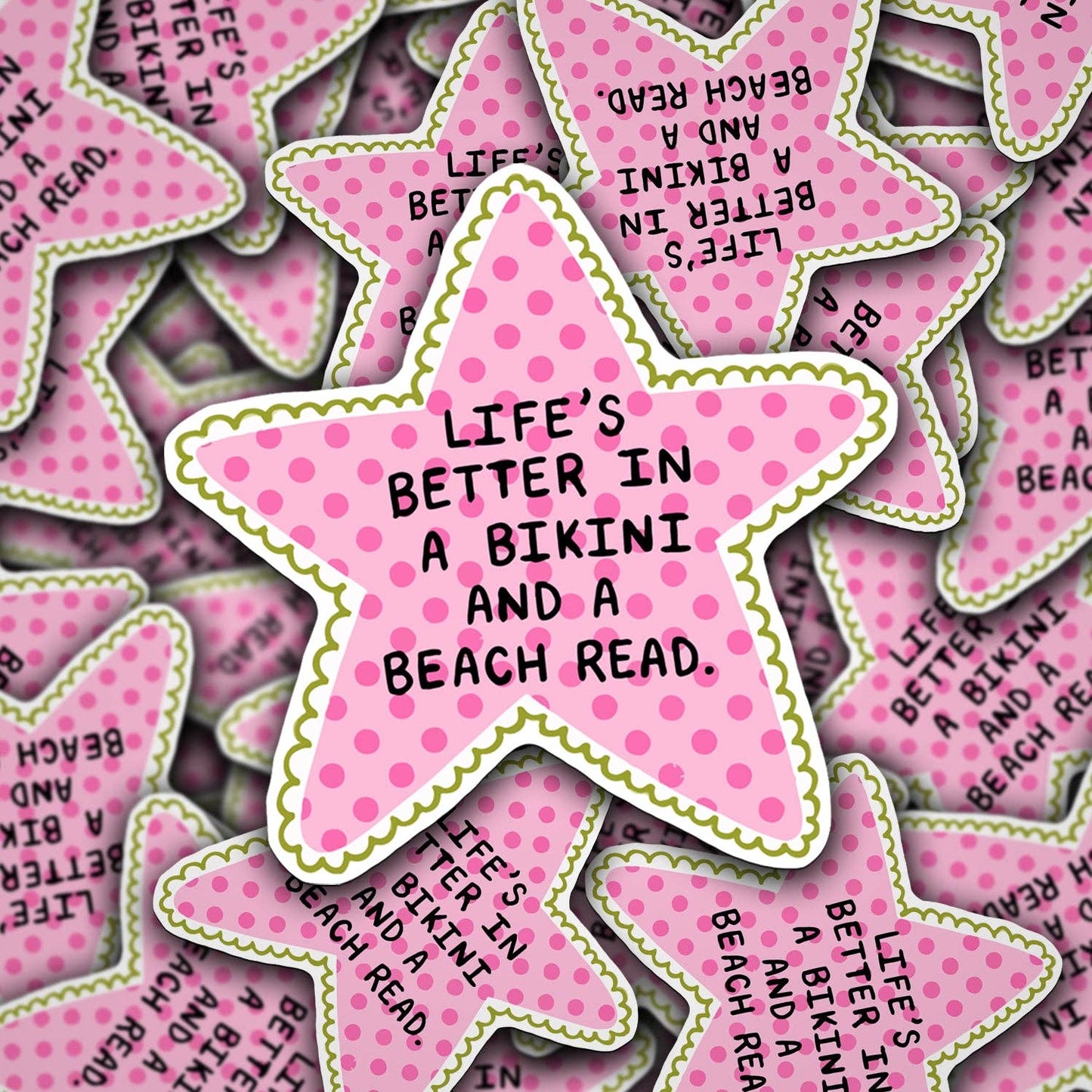 Vinyl Decal Life's Better In A Bikini And A Beach Read
