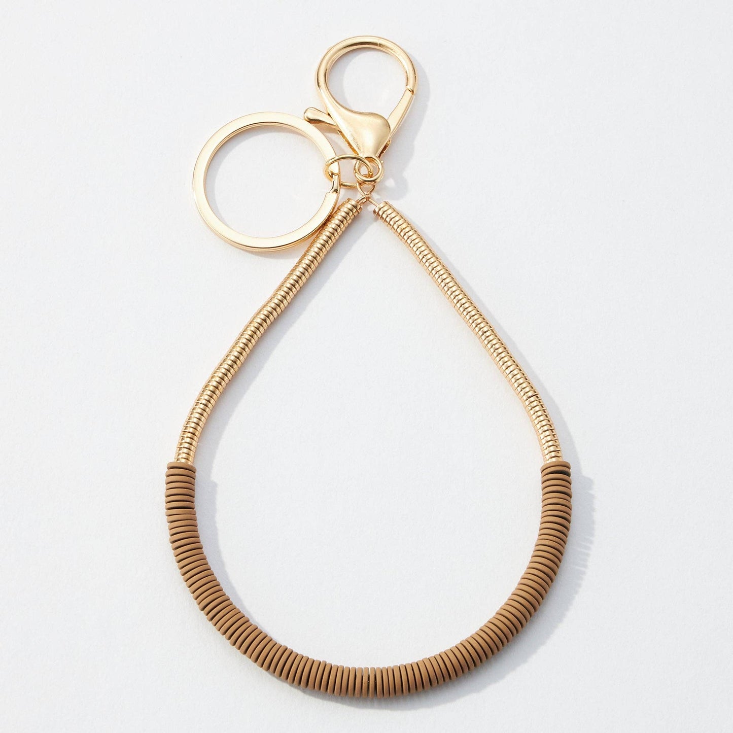 Silicone Coated Disc Wristlet Keychains