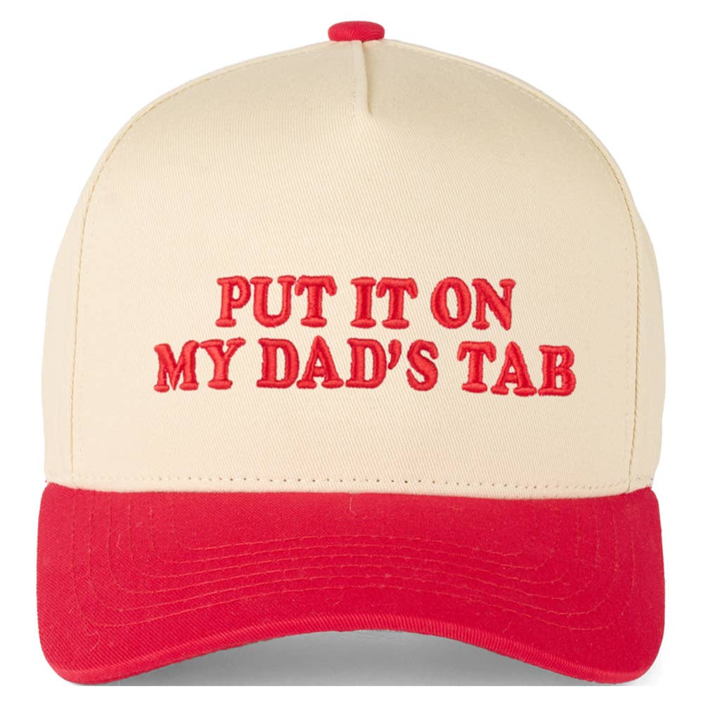 Put It On My Dad's Tab Trucker Hat