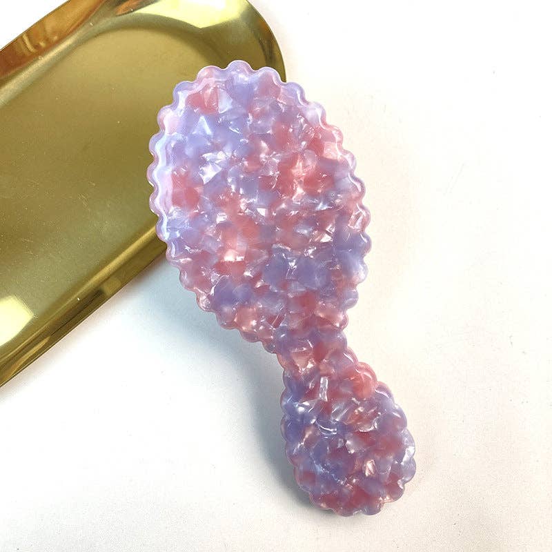Stylish Colorful Oval Acetate Air Cushion Combs