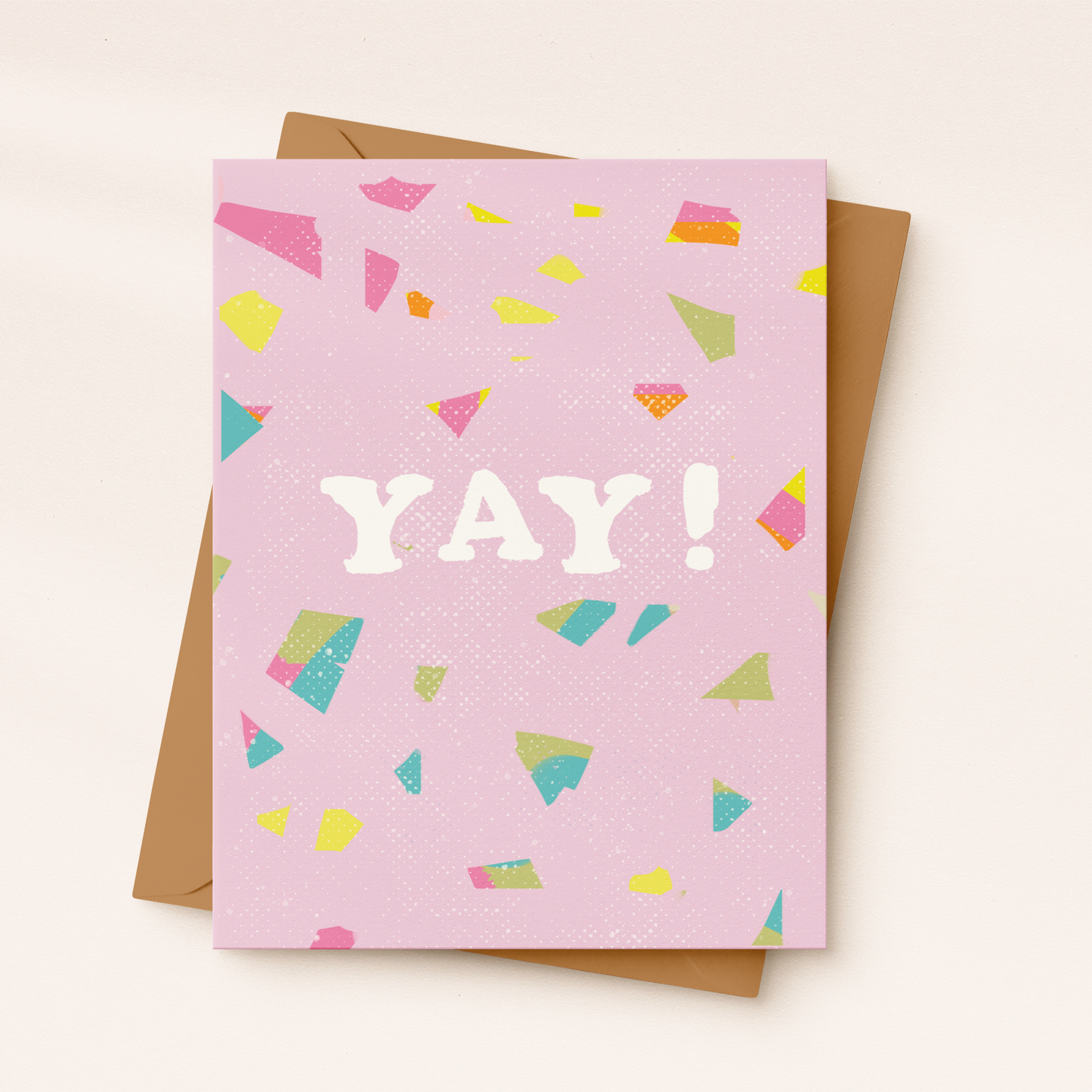 Yay Congratulations Card | Pink Confetti Congrats Card