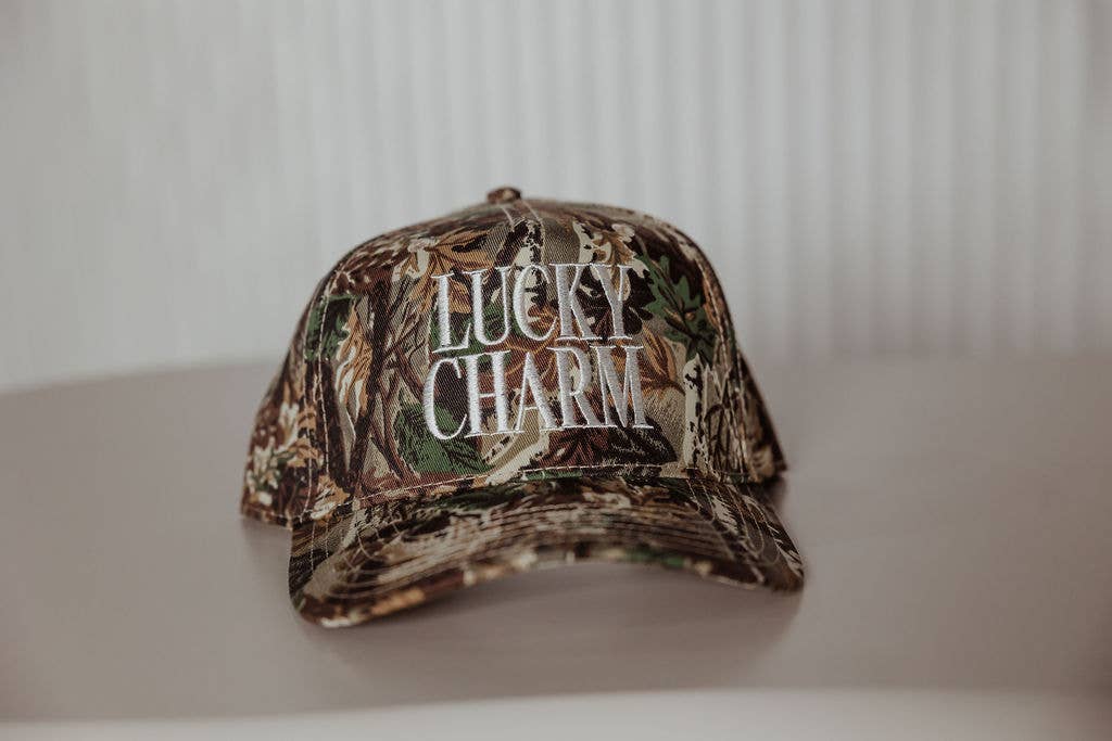 Lucky Charm Camo Women's Vintage Embroidered Hat