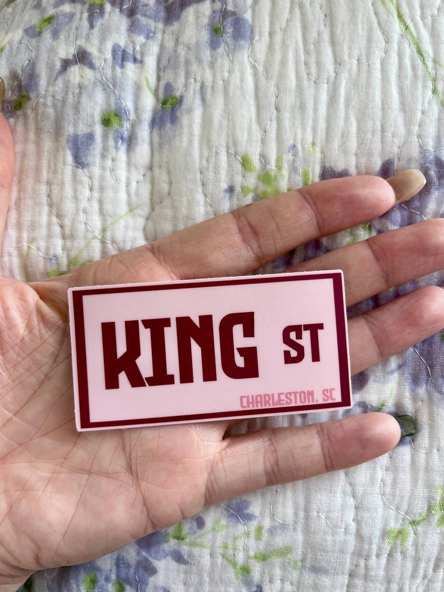 King Street Sign Charleston South Carolina Vinyl Sticker