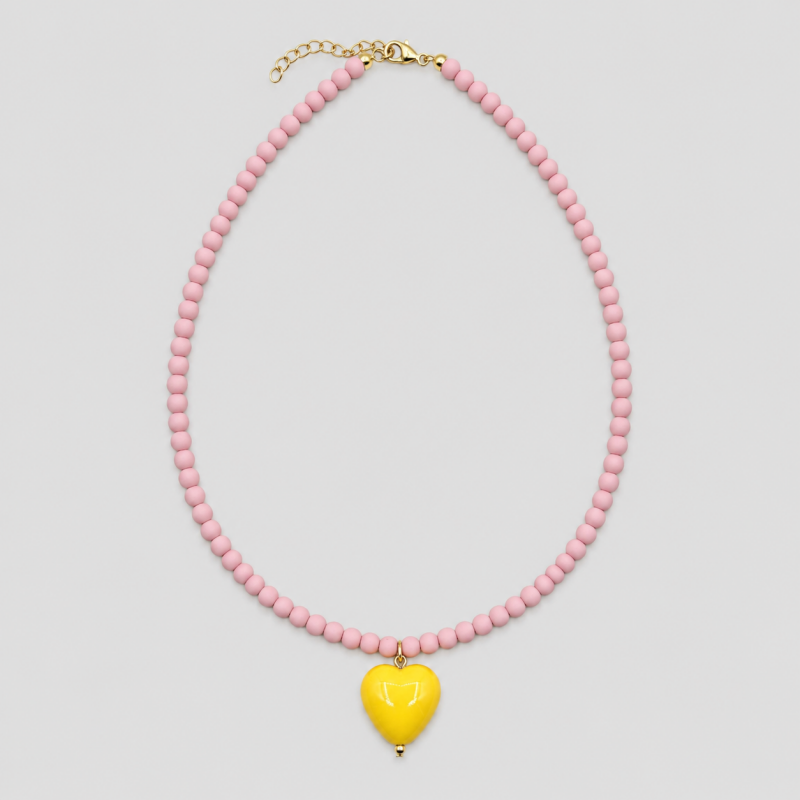 Candy Color Acrylic Beaded Necklace