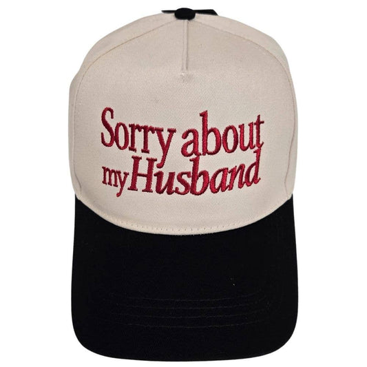 SORRY ABOUT MY HUSBAND EMBROIDERY IN TWO TONE BA, LCAP 4785