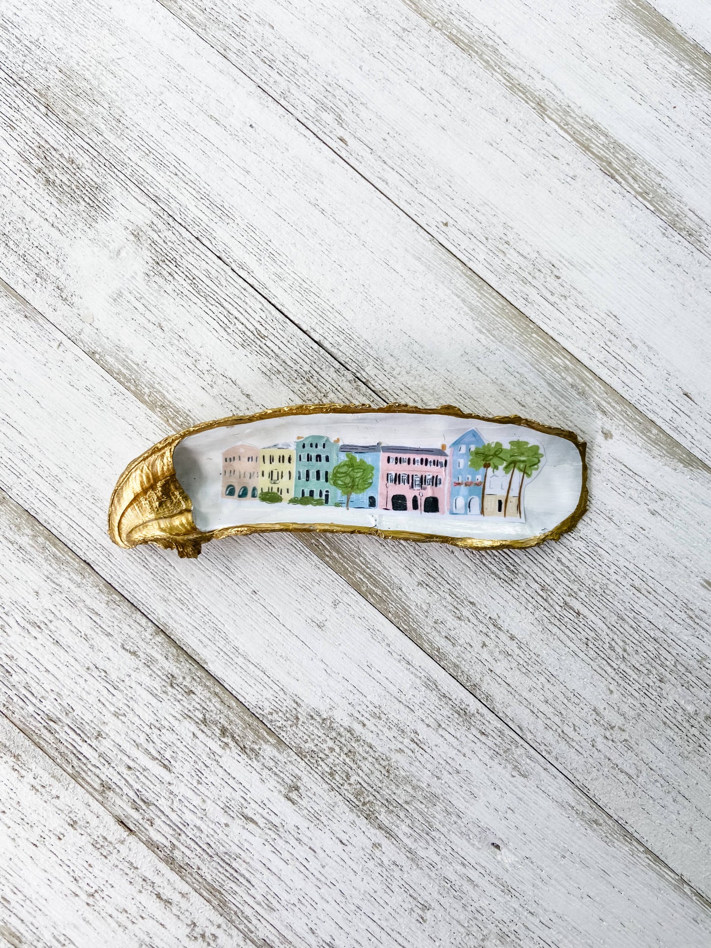 Rainbow Row Oyster Shell Ring Dish | Charleston, SC