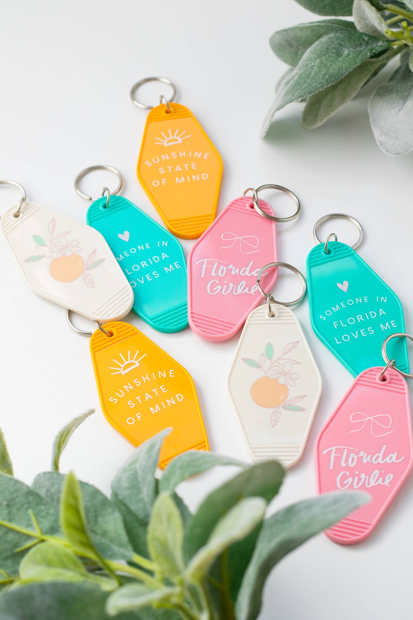 Sunshine State of Mind - Retro Hotel Keychain