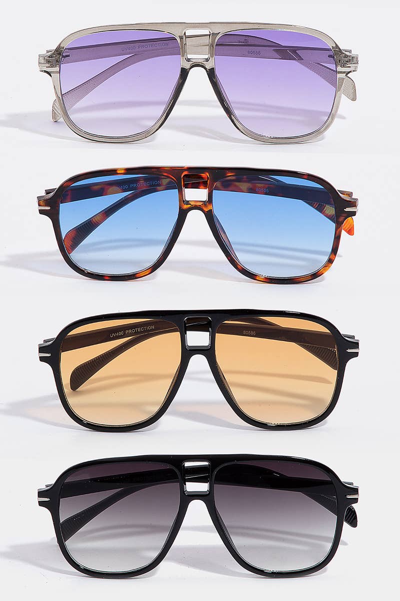 Oversized Resin Sunglasses Set