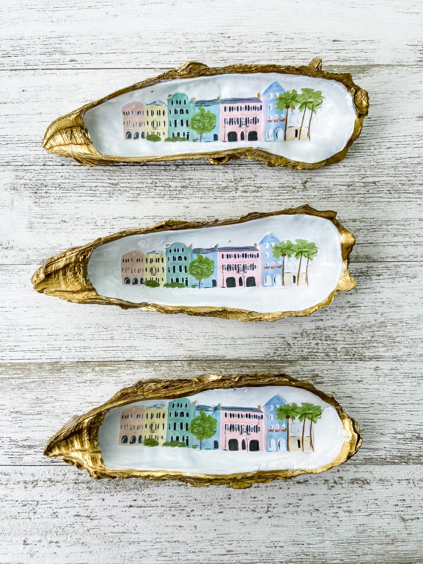 Rainbow Row Oyster Shell Ring Dish | Charleston, SC