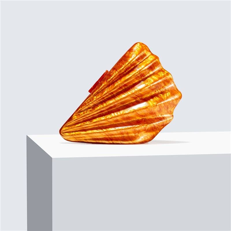 Acrylic Shell Evening Clutch Bag