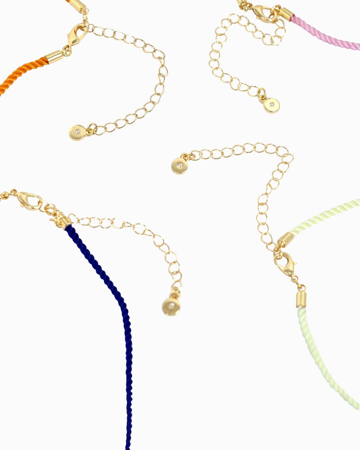 Beach Mode Coastal Coral Cove Treasure Rope 5 Charm Necklace