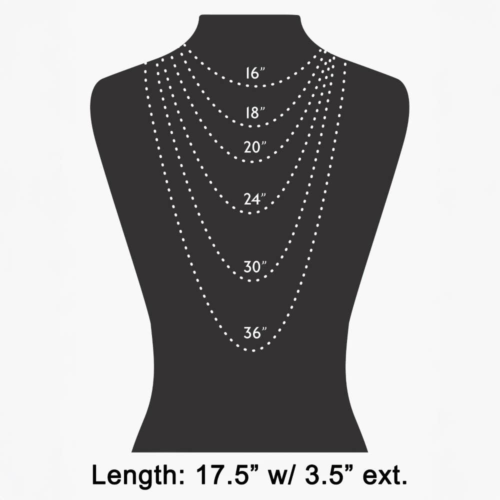 Marble Resin Disc Beaded Necklace