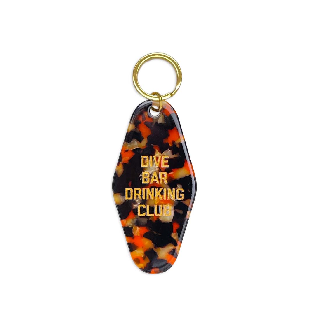 Dive Bar Drinking Club Keychain