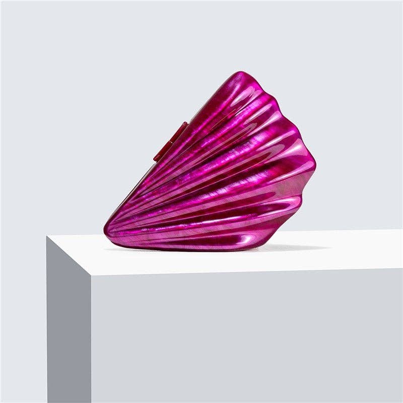 Acrylic Shell Evening Clutch Bag