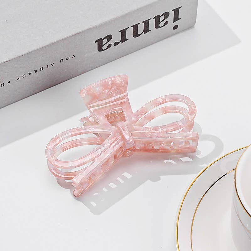 LARGE CUTE BOW RIBBON HAIR CLAW CLIPS | 40H870