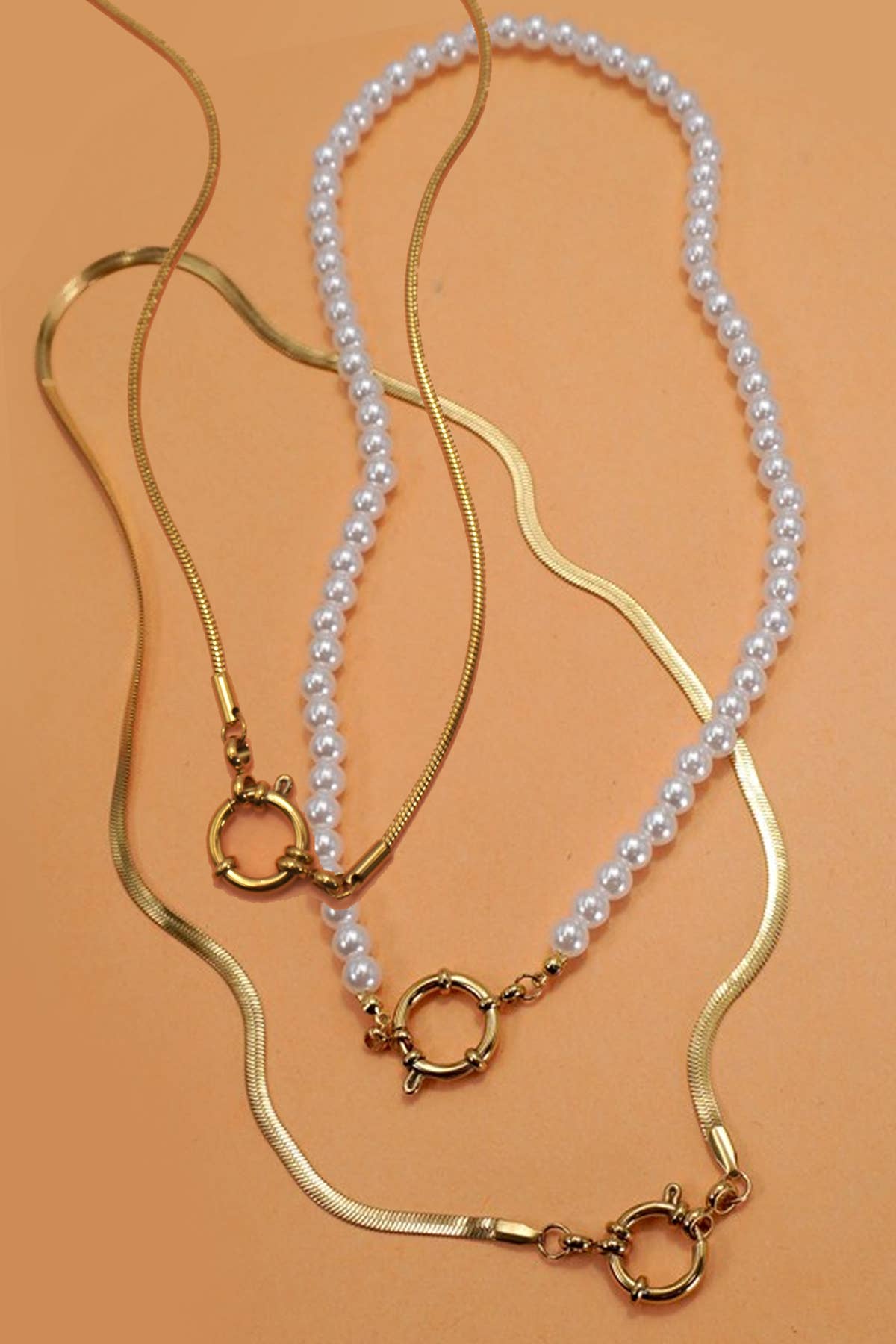 18K STAINLESS STEEL TARNISH FREE CHAIN NECKLACES | 40NK9468