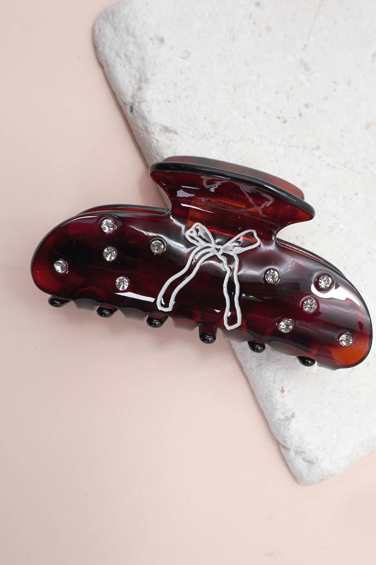 HALF MOON BOW HAIR CLAW CLIPS | 40H893