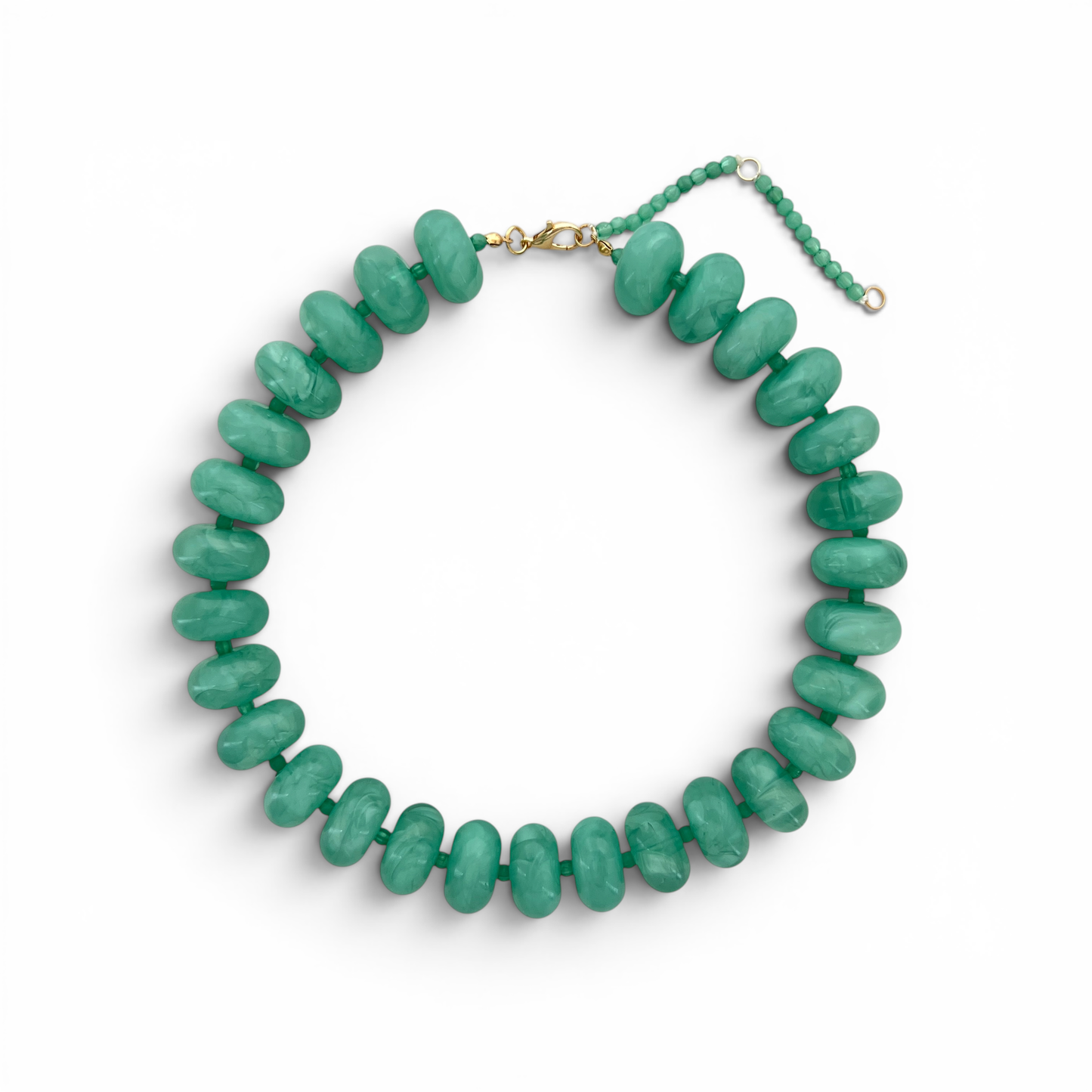 20mm Resin Rondelle Beaded Necklace