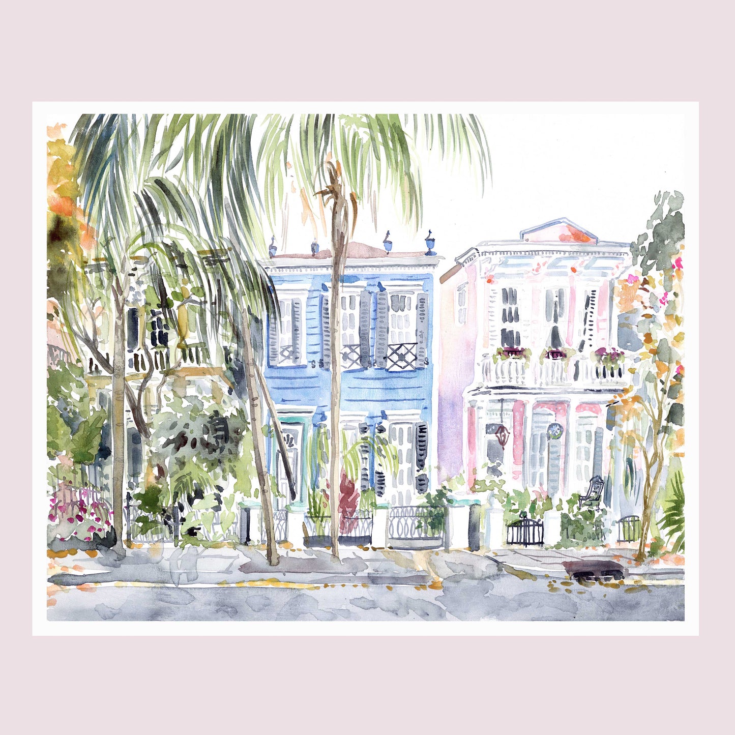 "Esplanade Disco" Watercolor Fine Art Print