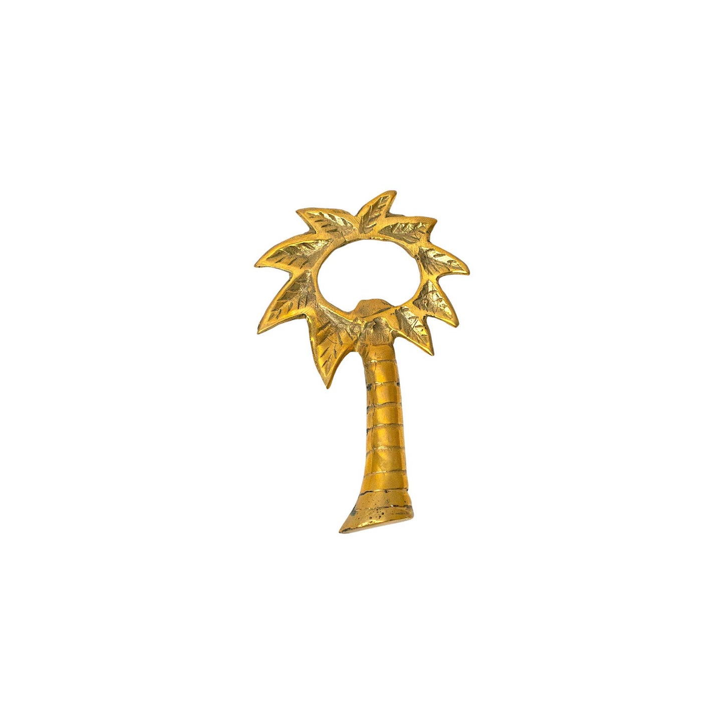 Brass Tropical Palm Tree Bottle Opener