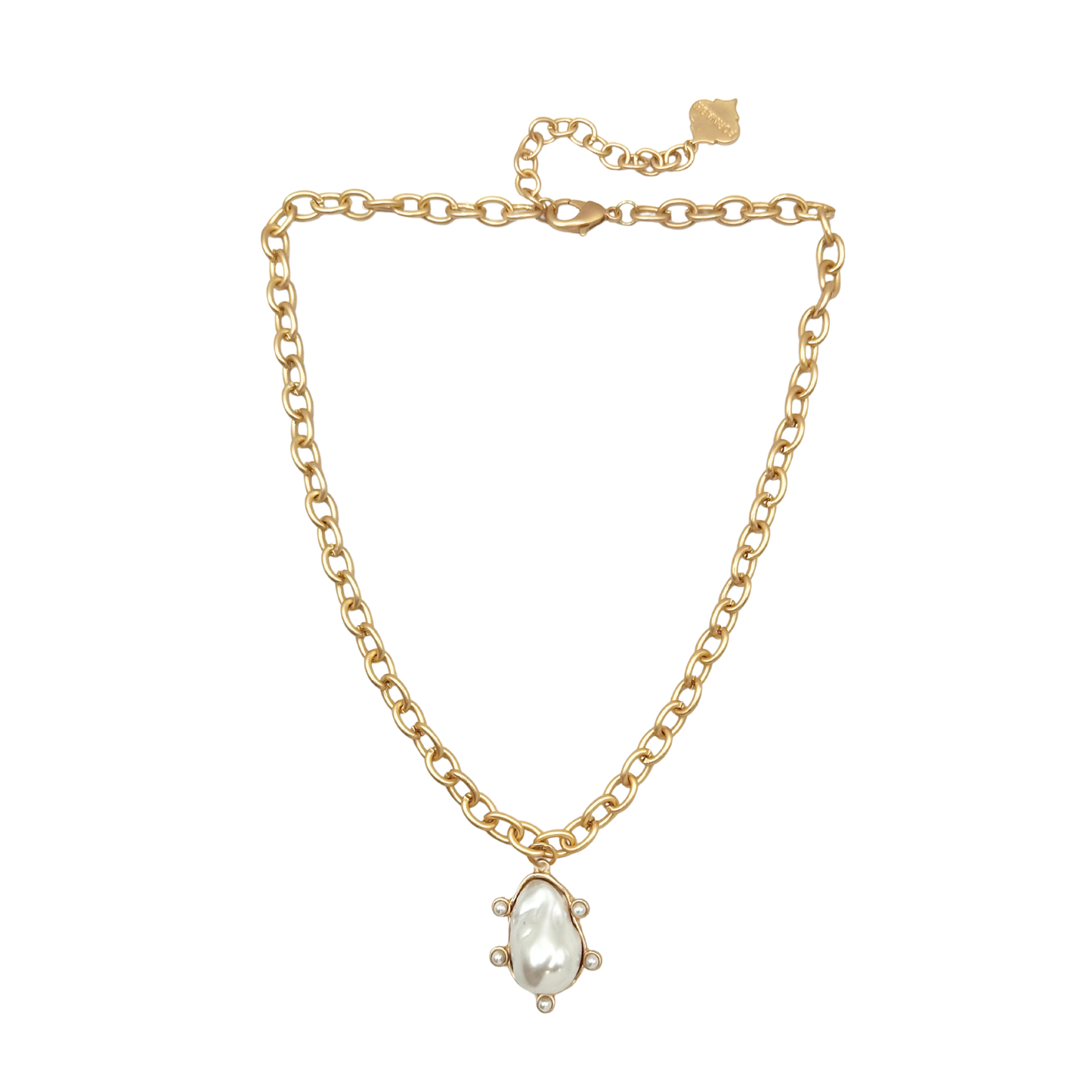 Trinity Necklace - Golden - Brush Gold