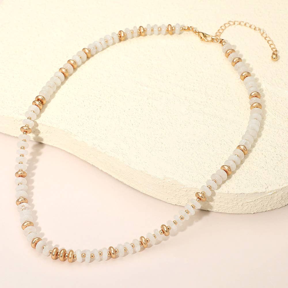 Multi Resin Beaded Necklace