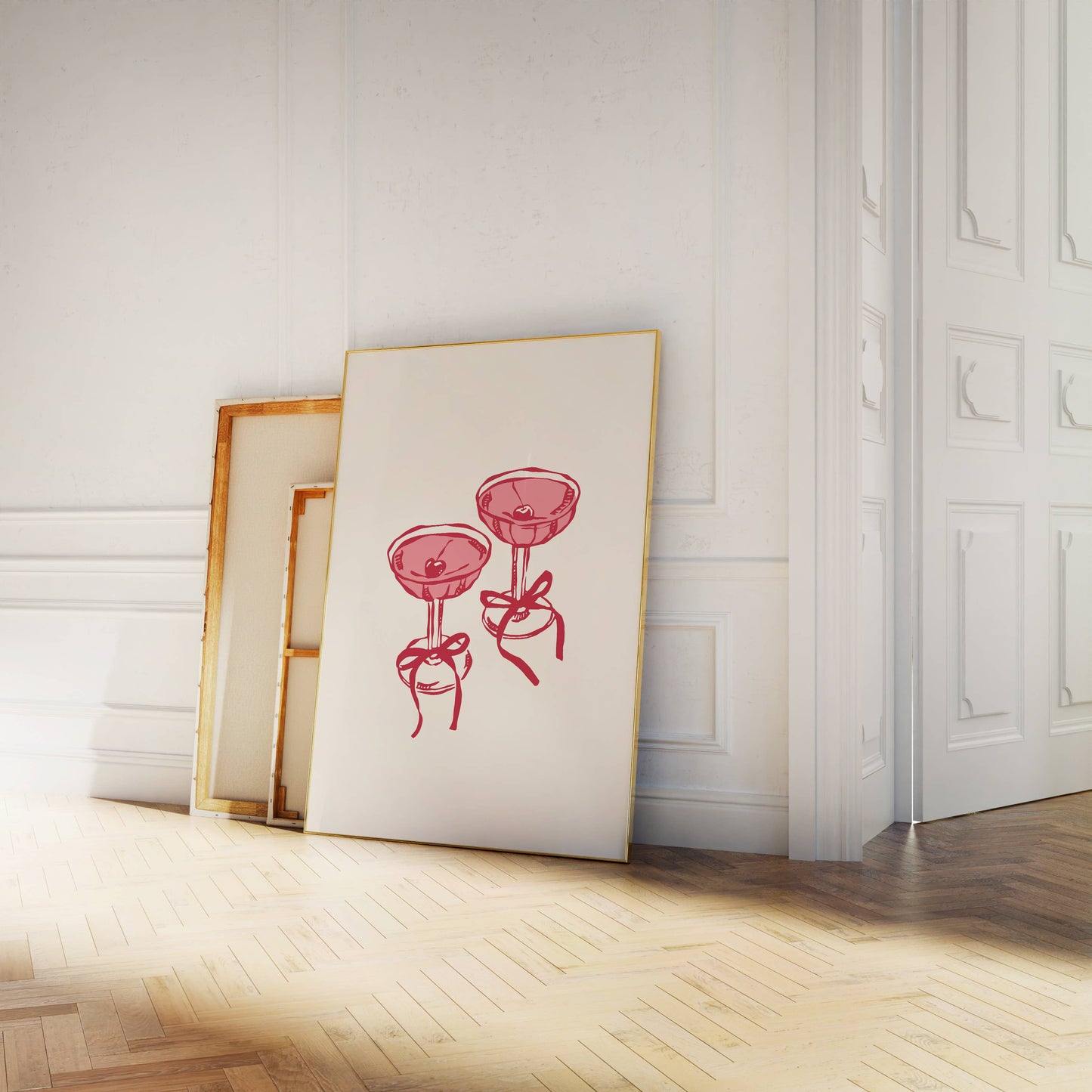 Coquette Cherry Cocktails Print