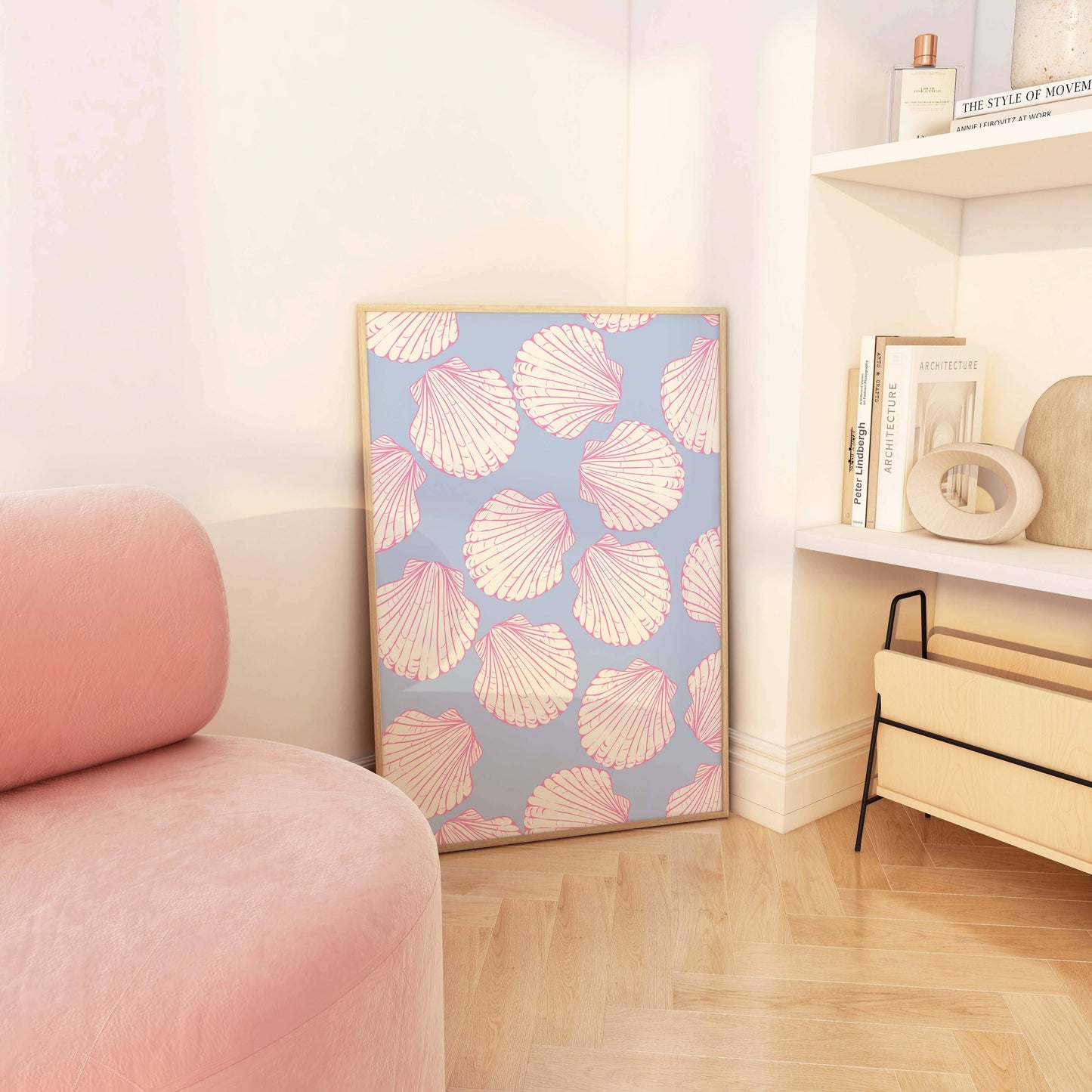 Seashells Pattern Print