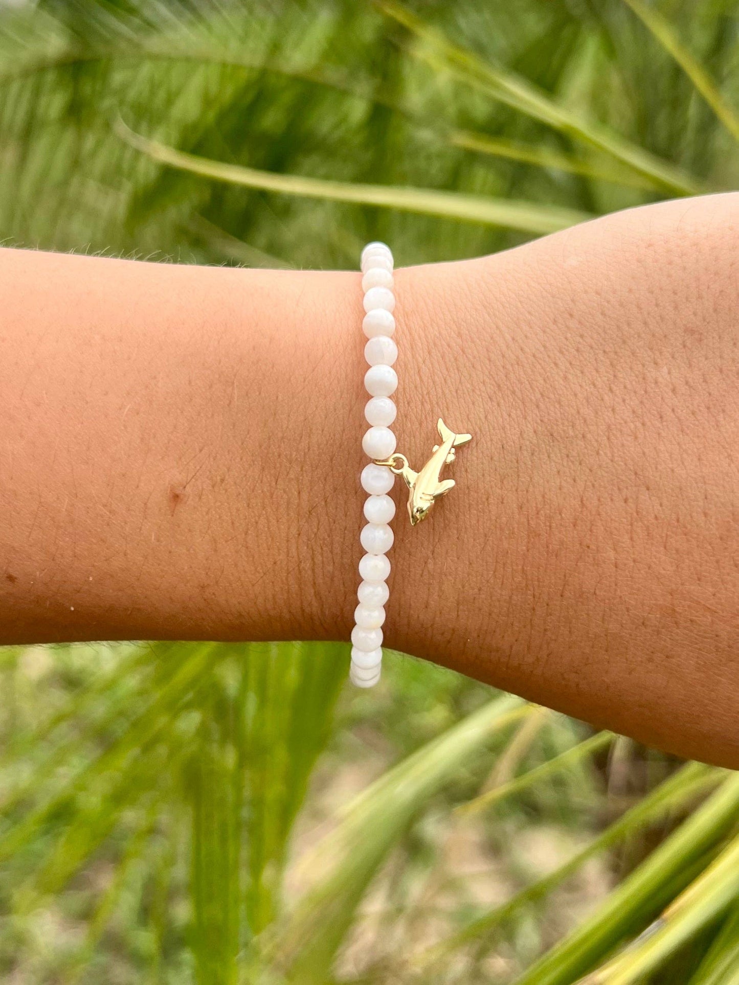 Beaded Shark Bracelet | Waterproof Surfer Beach Jewelry