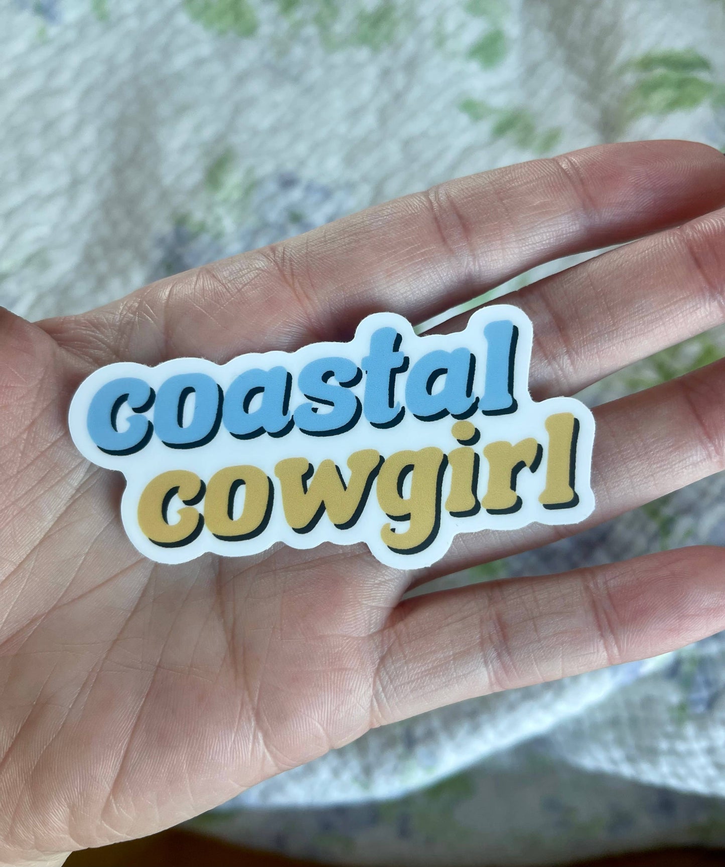 Coastal Cowgirl Beachy Western Girly Vinyl Sticker