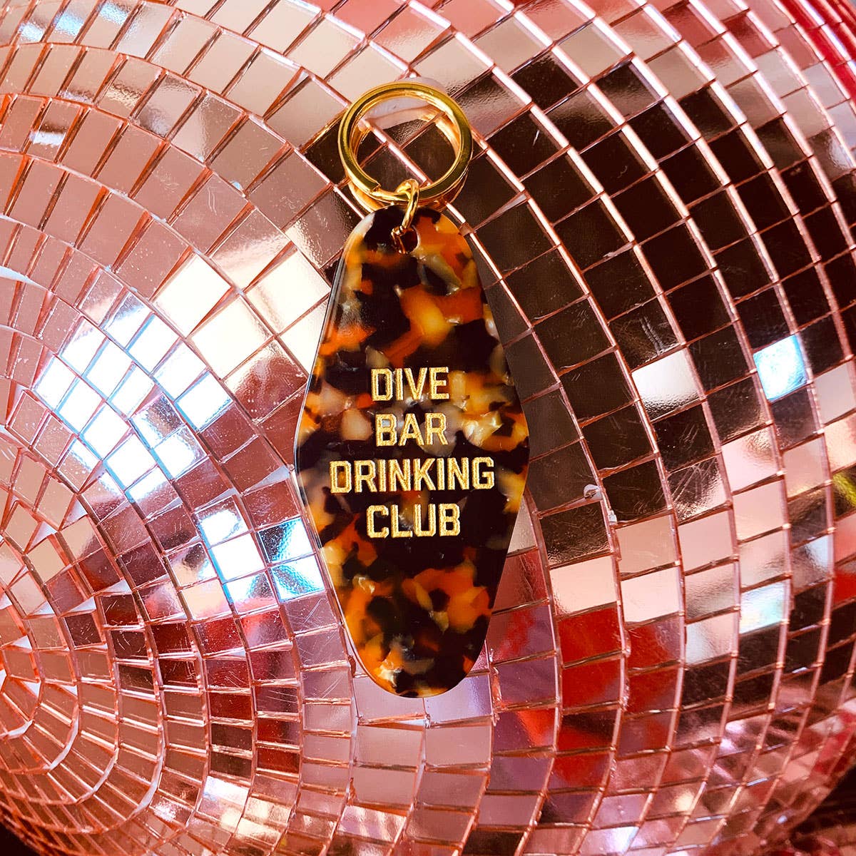 Dive Bar Drinking Club Keychain